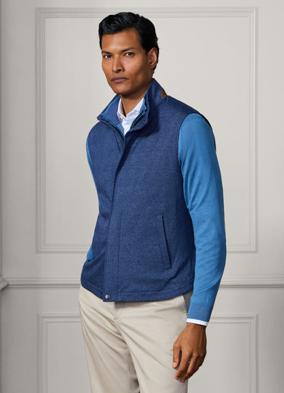 Jersey Glencheck Gilet