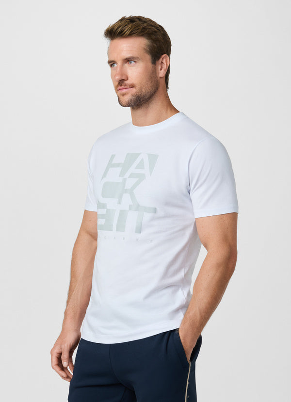 Classic Fit Branded Block Graphic T-Shirt