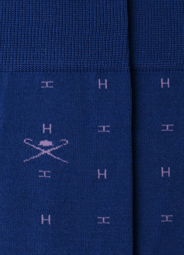 Mercerised Cotton Jacquard H Socks