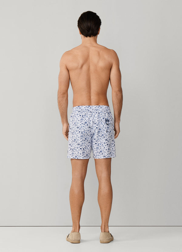 Resort Print Swim Trunk