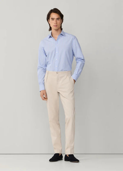 Classic Fit End-On-End Butcher Stripe Shirt