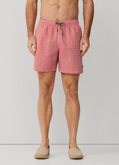Diamond Print Swim Shorts