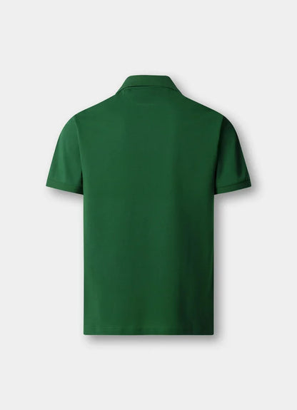 Slim Fit Short Sleeve Logo Pique Polo
