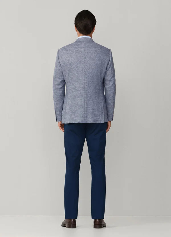 Cotton-Linen Textured Jersey Blazer
