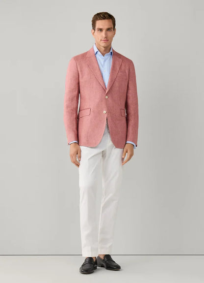 Linen Delave Hopsack Blazer
