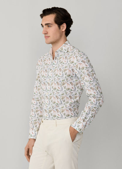 Tailored Fit Fauna Print Shirt
