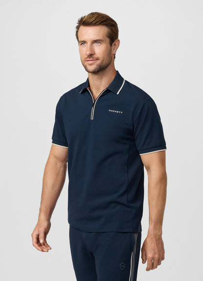 Classic Fit Short Sleeve City Zip Polo