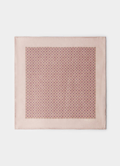 Floral Wool Pocket Square