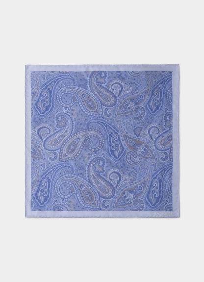 Large Paisley Silk Pocket Square
