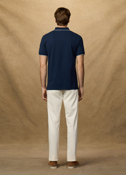 Classic Fit Short Sleeve Tipped Polo
