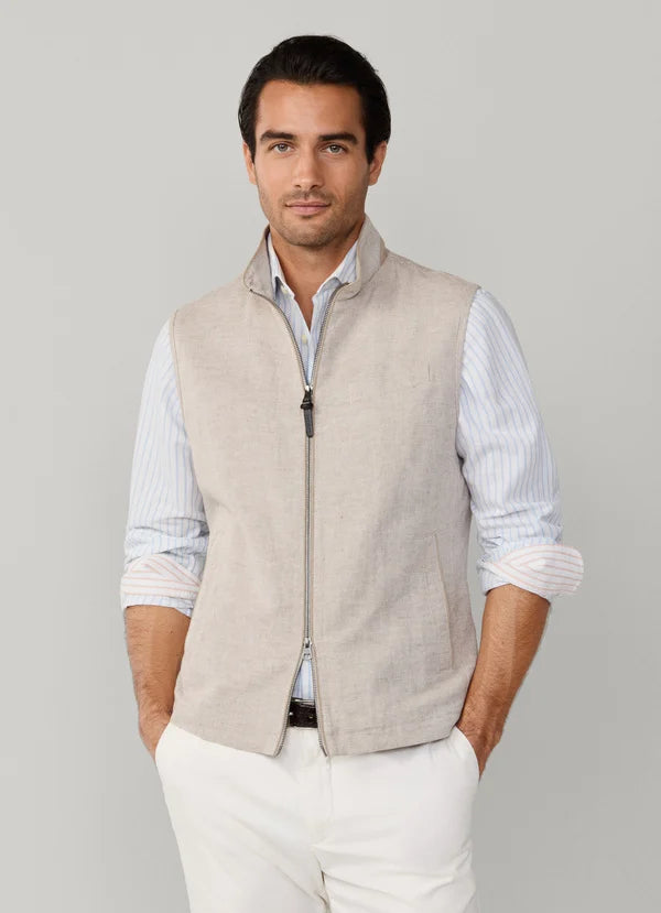 Cotton-Linen Textured Gilet