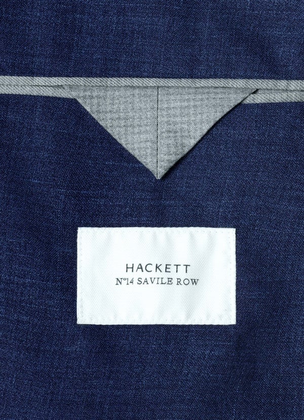 Wool Silk Hopsack Blazer - Woven In Italy