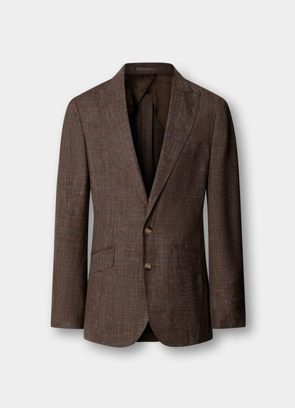 Wool-Silk Prince Of Wales Suit - Woven In Italy